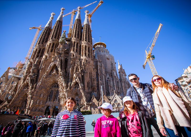 Kids tour at Sagrada Familia