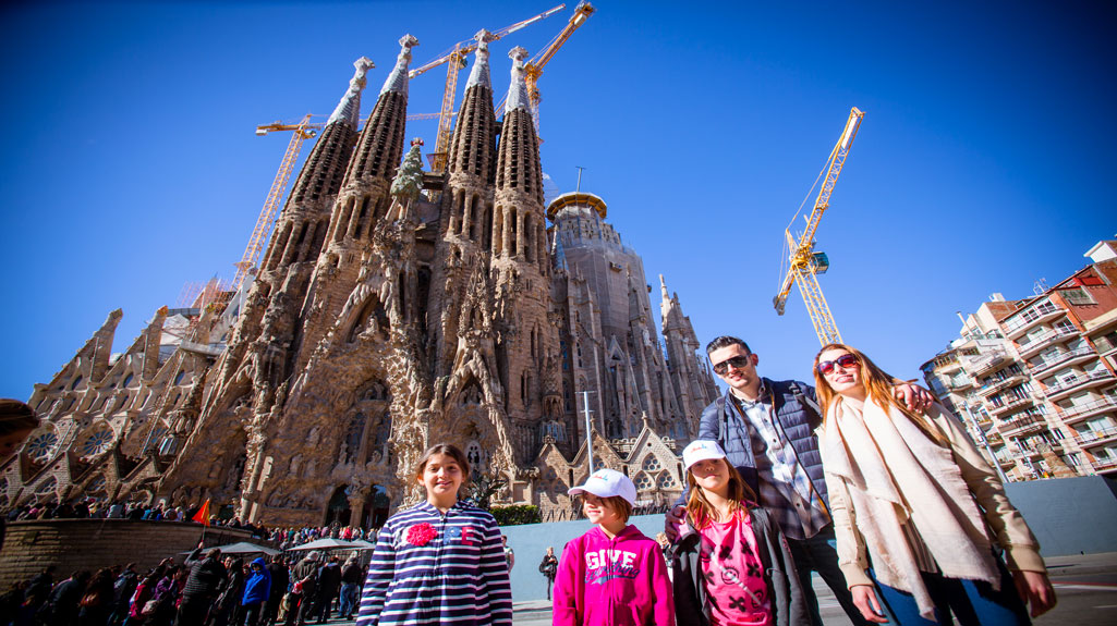 Kids tour at Sagrada Familia